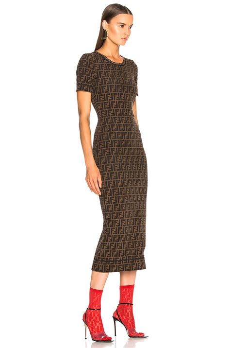 fendi logo dress|fendi logo print.